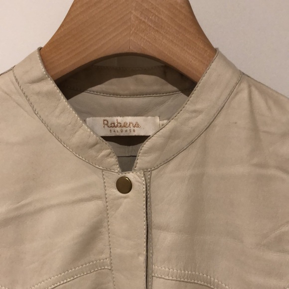 Leather snap button vest/ top - Picture 2 of 5